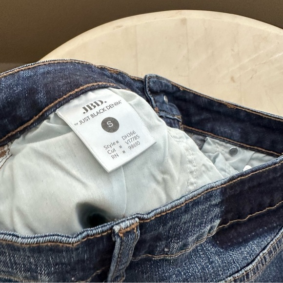 JBD Blue High Rise Cutoff Denim Shorts Us Size S - Picture 7 of 9